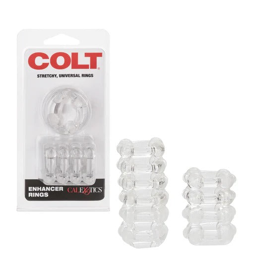 Colt Enhancer Rings - Clear CalExotics - California Exotic Novelties Toys - Cockrings