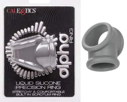 Alpha Liquid Silicone Precision Ring - Gray CalExotics - California Exotic Novelties Toys - Cockrings