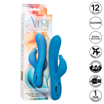 Azure Coll Flutter G Blue CalExotics - California Exotic Novelties Toys - Vibrators
