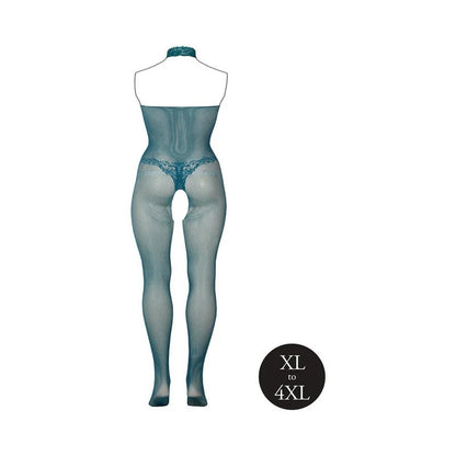 Le Desir Fishnet and Lace Bodystocking Ocean Deep Queen Size Le Desir Women - Lingerie - Hosiery