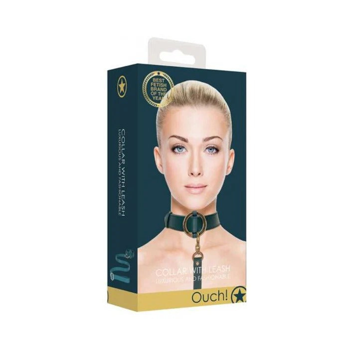 Ouch Halo Collar With Leash Green Shots America Toys - Fetish