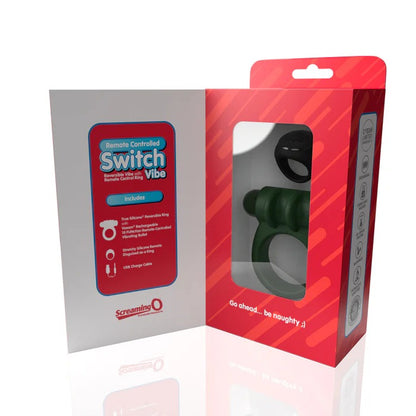 Screaming O Remote Controlled Switch Vibrating Ring-Green THE SCREAMING O"" Toys - Cockrings