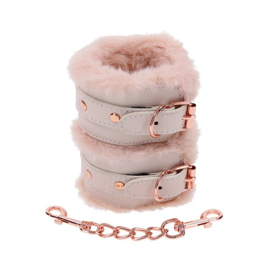 S&M Peaches ‘n CreaMe Fur Handcuffs Sportsheets Toys - Fetish