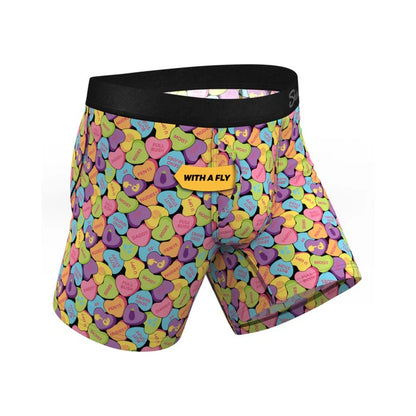 Shinesty The Candy Crush Candy Hearts Ball Hammock Pouch Underwear with Fly XL Shinesty Man