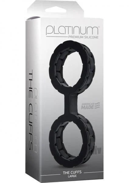 Platinum The Cuffs Large Black Platinum Collection Toys - Fetish