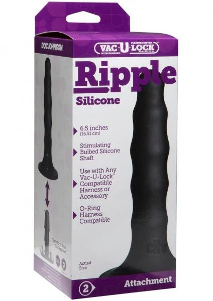 Vac-U-Lock Ripple Silicone Dong Doc Johnson Toys - Fetish