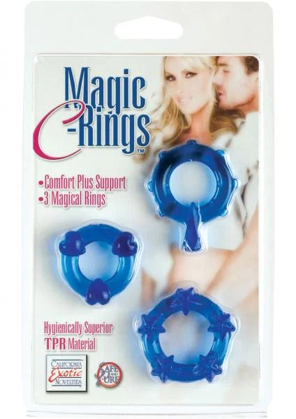 Magic C-Rings - Blue CalExotics - California Exotic Novelties Toys - Cockrings