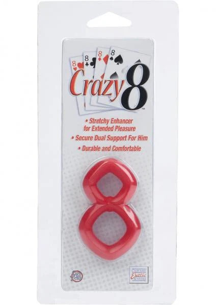 Crazy 8 Ring - Red CalExotics - California Exotic Novelties Toys - Cockrings