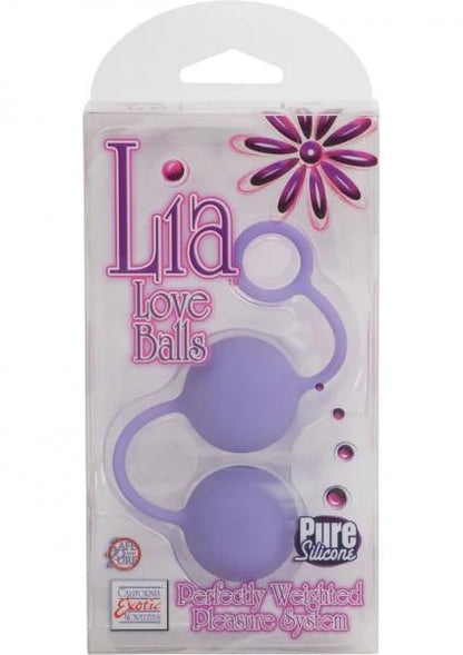 LIA LOVE BALLS WEIGHTED 8 INCH PURE SILICONE PURPLE Lia Toys - Anal Toys