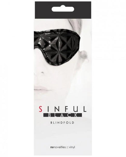 Sinful Black Blindfold Sinful Toys - Fetish