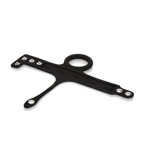 Silicone Tri-Snap Ball Spreader CalExotics - California Exotic Novelties Toys - Cockrings