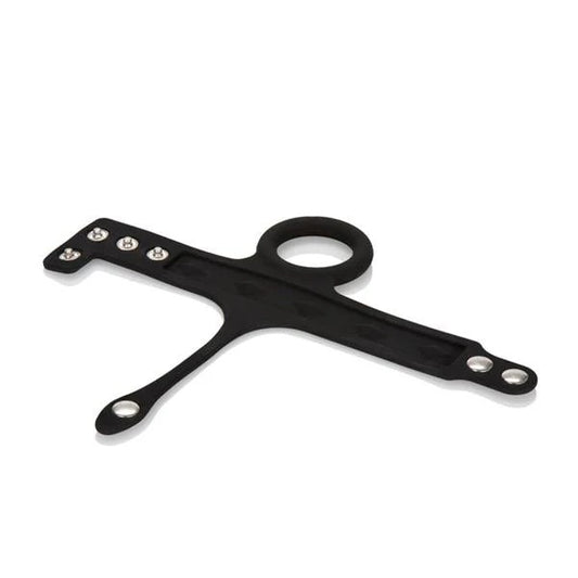 Silicone Tri-Snap Ball Spreader CalExotics - California Exotic Novelties Toys - Cockrings