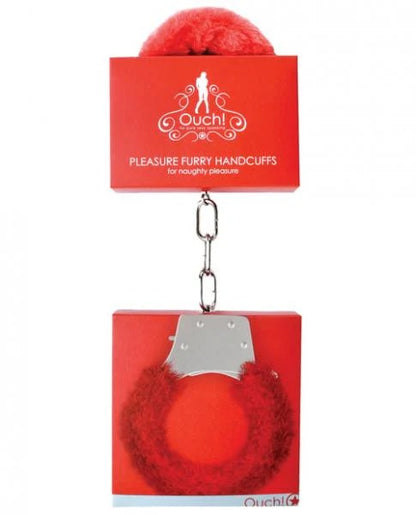 Ouch Pleasure Handcuffs Furry Cuffs Shots America Toys - Fetish