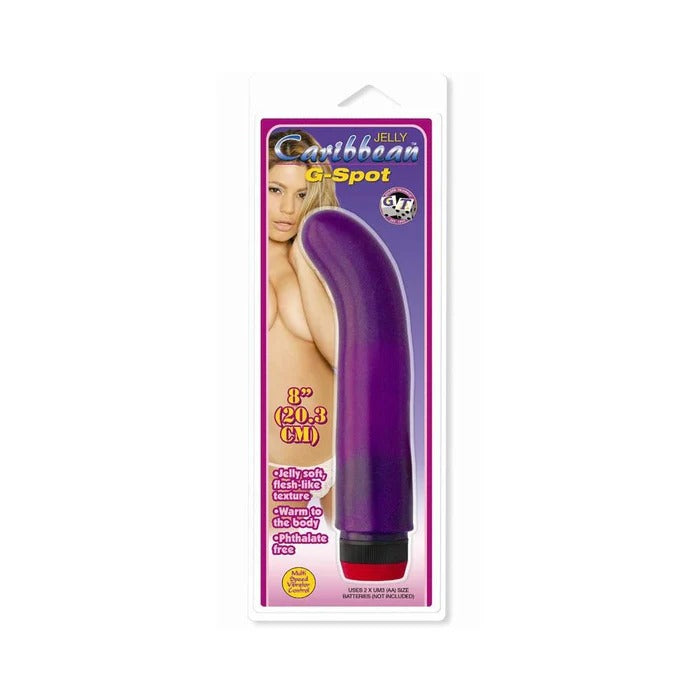 Caribbean Jelly G Spot Vibe - Purple Golden Triangle Toys - Vibrators