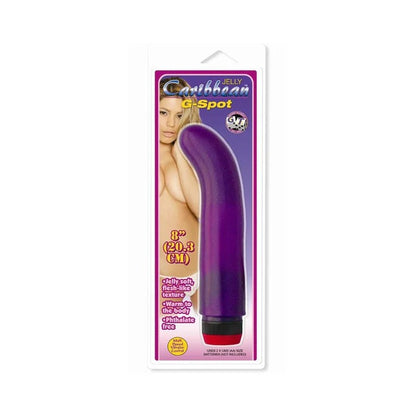 Caribbean Jelly G Spot Vibe - Purple Golden Triangle Toys - Vibrators
