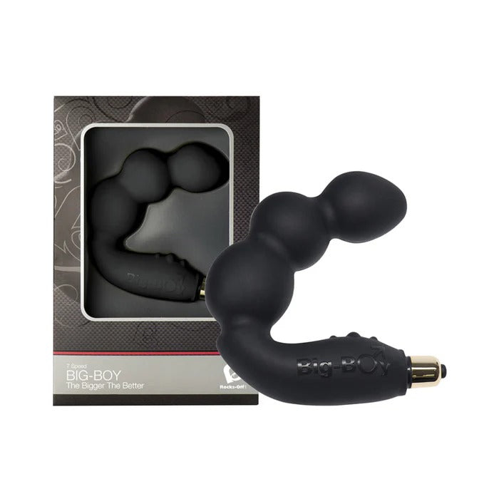 Rocks-off Big-Boy 7 Function P Spot Vibe - Black Rocks Off Toys - Anal Toys