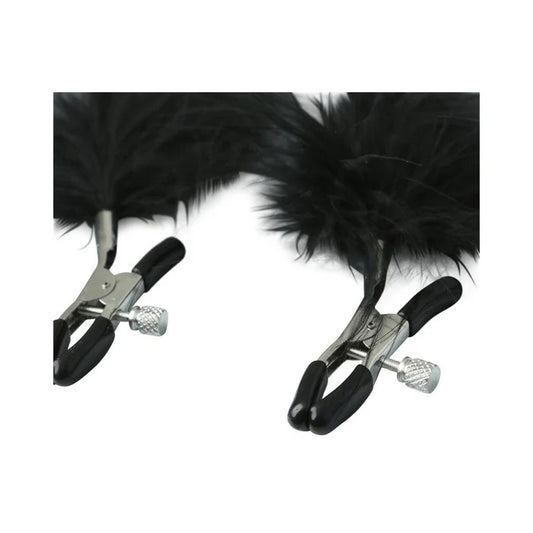 S&M Feathered Nipple Clamps Sportsheets Toys - Fetish