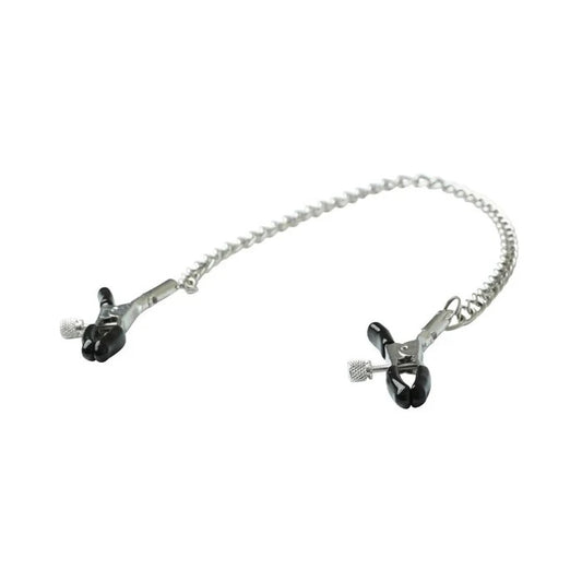 S&M Chained Nipple Clamps Sportsheets Toys - Fetish