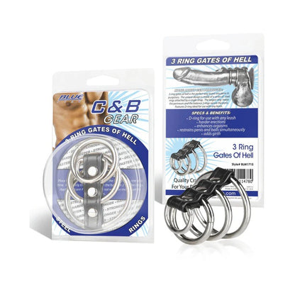 C & B Gear 3 Ring Gates Of Hell Electric Eel Toys - Fetish