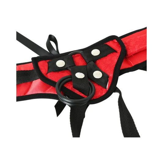 Sportsheets Red Lace Corsette Strap-On Sportsheets Toys - Fetish