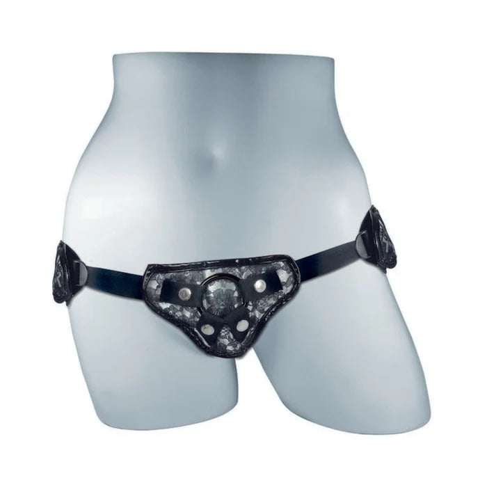 Platinum Lace Corsette Strap On O/S Harness Sportsheets Toys - Fetish