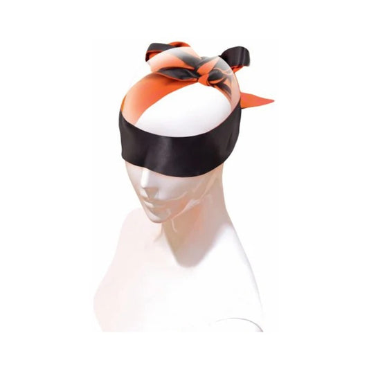 Orange Is The New Black Satin Sash Reversible Blindfold Restraint Icon Brands Toys - Fetish