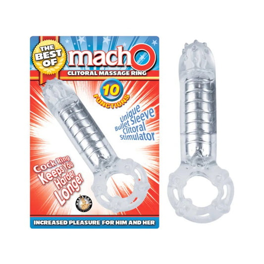 The Best Of Macho Clitoral Massage Ring Clear Nasstoys Toys - Cockrings