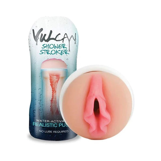 Cyberskin H2O Vulcan Shower Stroker Realistic Pussy Topco Toys - Masturbators