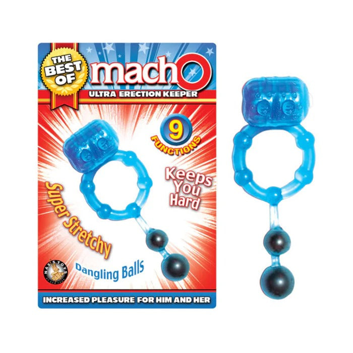 The Best Of Macho Ultra Erection Keeper Blue Cock Ring Nasstoys Toys - Cockrings