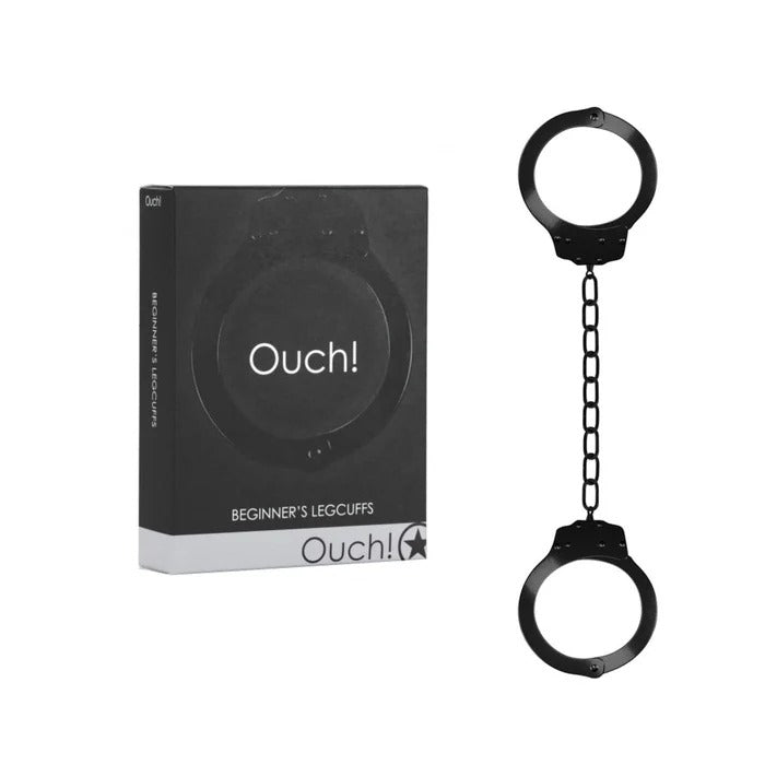 Ouch! Beginner's Legcuffs - Black Shots America Toys - Fetish