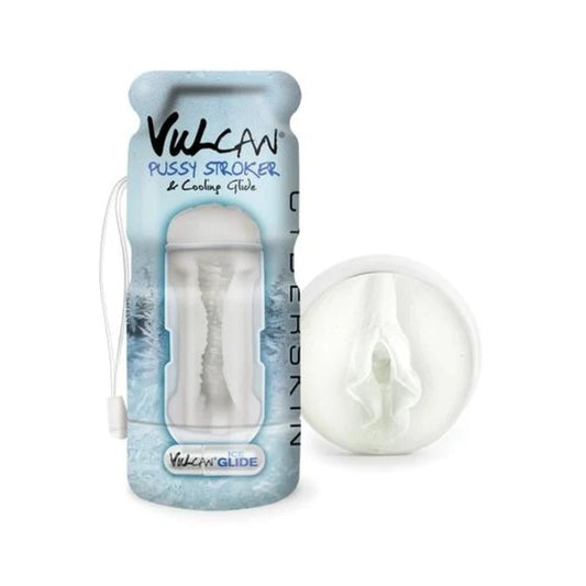 Cyberskin Vulcan Pussy Stroker W/cooling Glide Frost Topco Toys - Masturbators