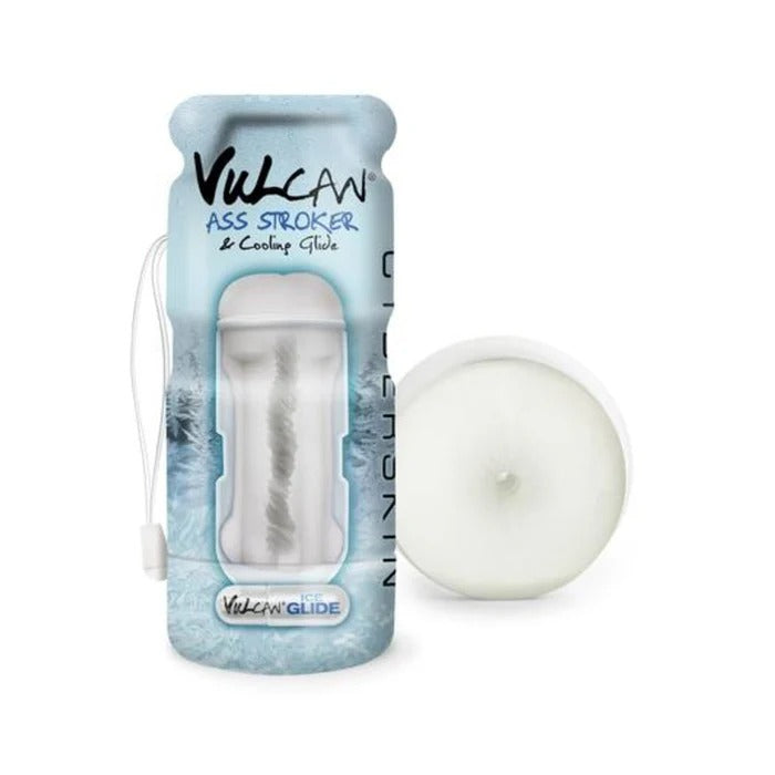 Cyberskin Vulcan Ass Stroker W/cooling Glide Frost Topco Toys - Masturbators