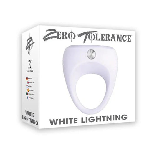 White Lightning Vibrating Cock Ring Zero Tolerance Toys - Cockrings