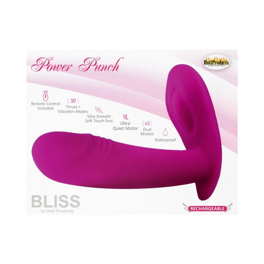 Bliss Power Punch Thrusting Vibe Hott Products Toys - Vibrators