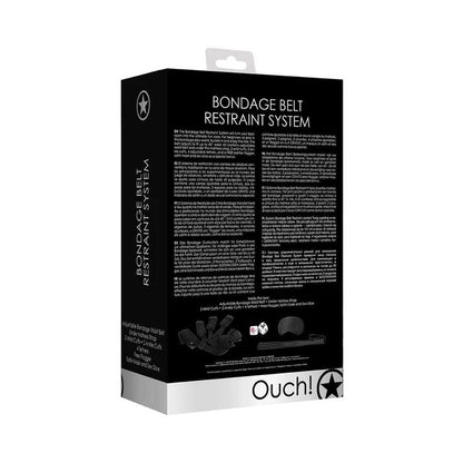 Ouch! - Bondage Belt Restraint System - Black Shots America Toys - Fetish