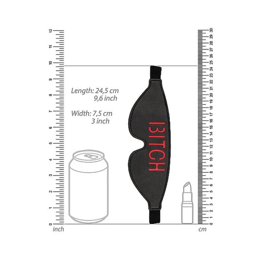 Ouch! Blindfold - BITCH - Black Shots America Toys - Fetish
