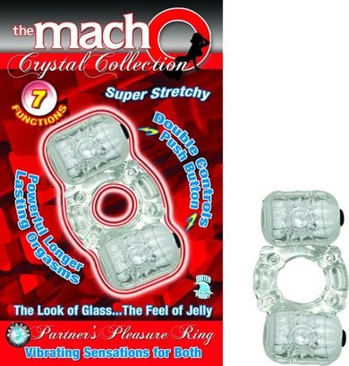 Partners Pleasure Cock Ring Clear Macho Collection Toys - Cockrings