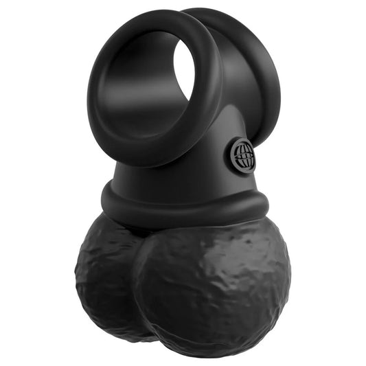 King Cock Elite The Crown Jewels Swinging Balls Weighted C-ring Pipedream Products Toys - Fetish