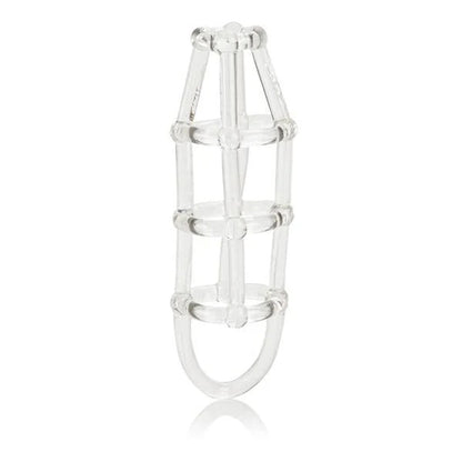 Cock Cage Enhancer - Clear CalExotics - California Exotic Novelties Toys - Cockrings