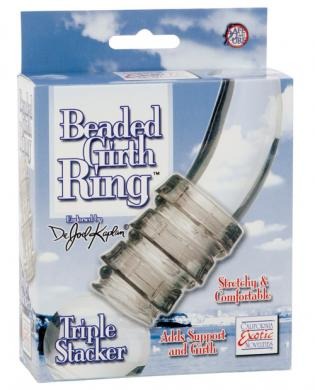 Dr. Joel Kaplan Beaded Girth Ring Triple Stacker CalExotics - California Exotic Novelties Toys - Cockrings