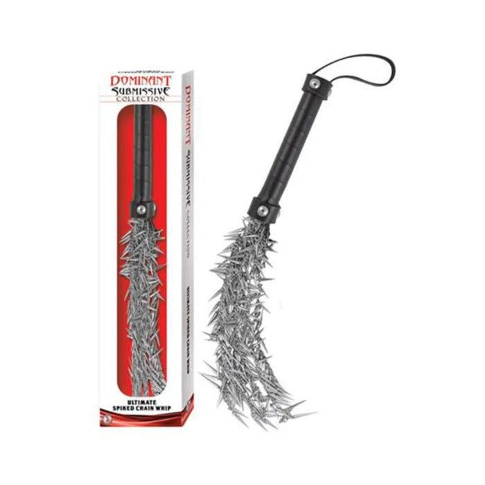 Dominant Submissive Collection Ultimate Spiked Chain Whip Nasstoys Toys - Fetish
