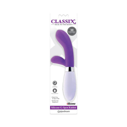 Classix Silicone G-Spot Rabbit Style Vibrator Purple Pipedream Products Toys - Vibrators
