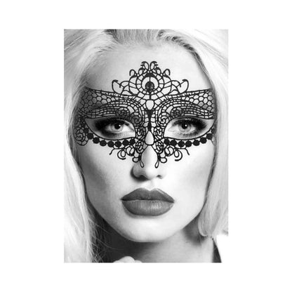 Ouch! Black & White Queen Lace Eye Mask Black Shots America Novelties - Mask