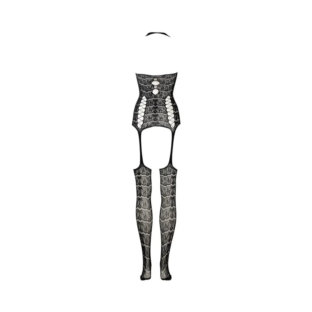 Le Desir Lace Suspender Bodystocking Black O/S Le Desir Women - Lingerie - Hosiery