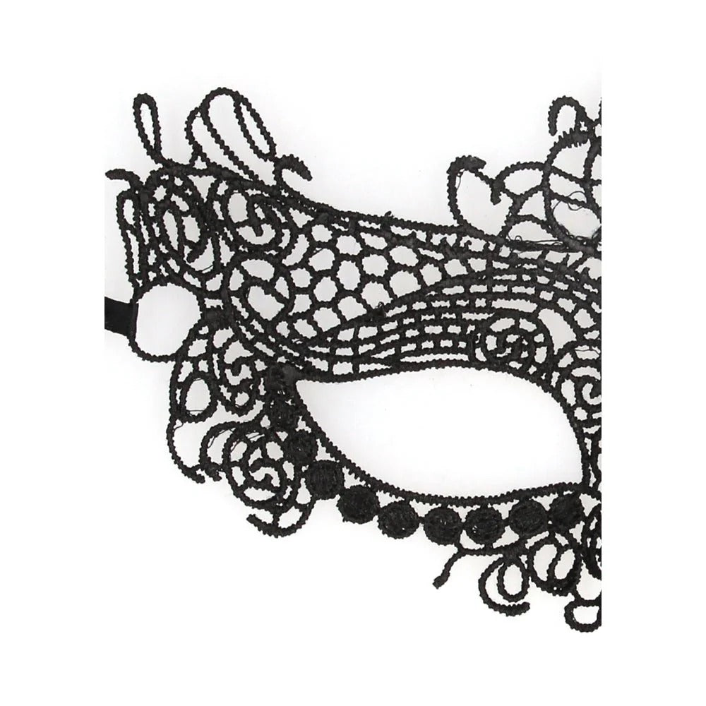 Ouch! Black & White Queen Lace Eye Mask Black Shots America Novelties - Mask