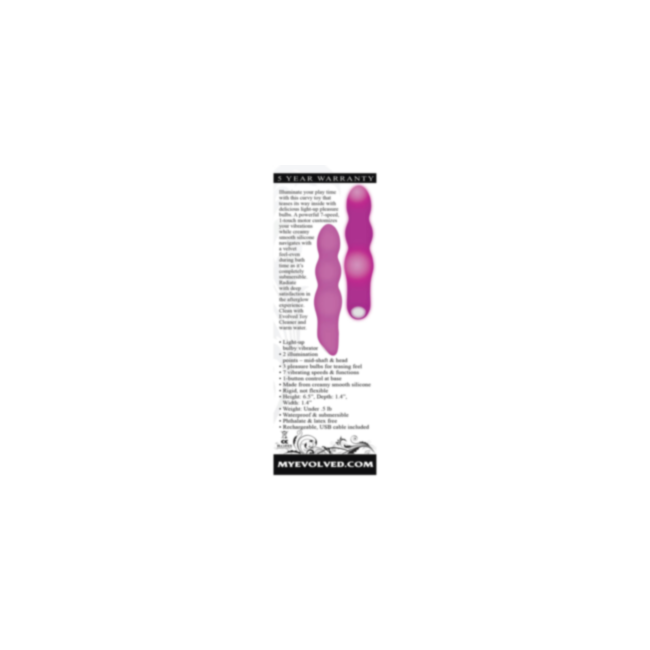 Evolved Afterglow Light-up Vibrator Pink Glo Toys - Vibrators