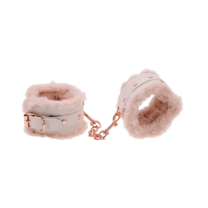 S&M Peaches ‘n CreaMe Fur Handcuffs Sportsheets Toys - Fetish