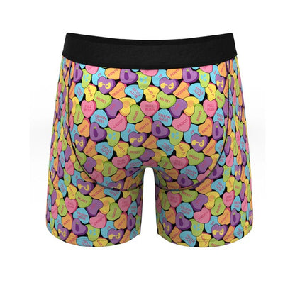 Shinesty The Candy Crush Candy Hearts Ball Hammock Pouch Underwear with Fly XL Shinesty Man