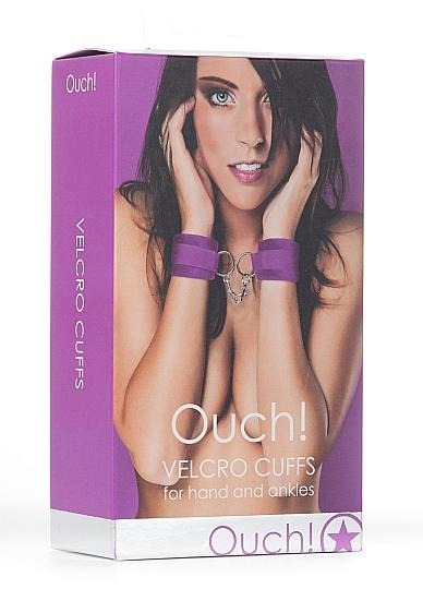 Ouch Velcro Cuffs Purple Shots America Toys - Fetish