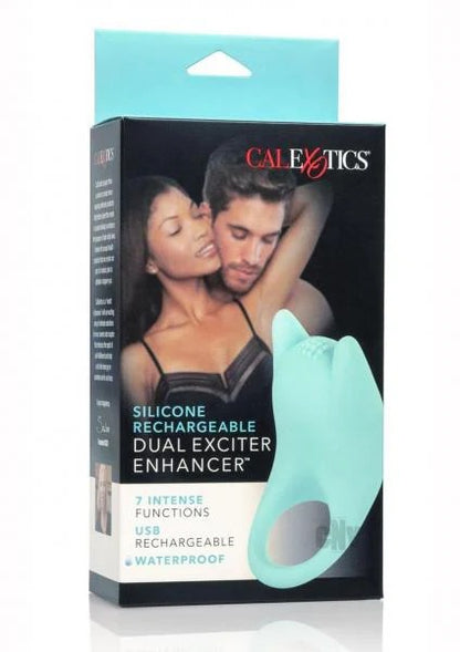 Silicone Rechargeable Dual Exciter Enhancer Ring CalExotics - California Exotic Novelties Toys - Cockrings